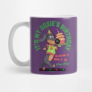 Cute Funny Doxie Dachshund Birthday Mug